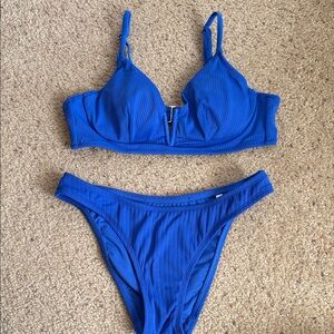Shade & Shore Blue Bikini Set